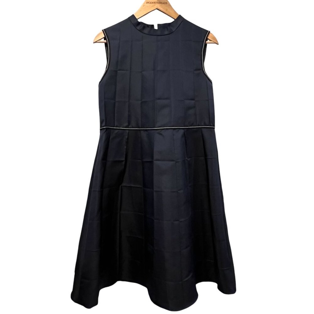 MARNI Sleeveless Fit & Flare Dress, Navy, EU 42 - Picture 8 of 9